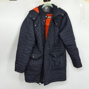 Vince Camuto XL Dark Quilted Puffer with Bright Lining